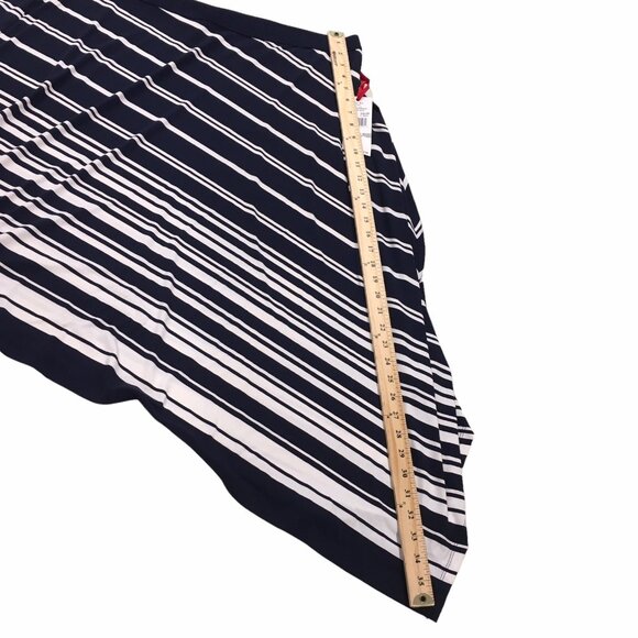 Ruby Rd Asymmetrical Striped Skirt Navy White Nautical NEW Women 1X - Picture 1 of 8